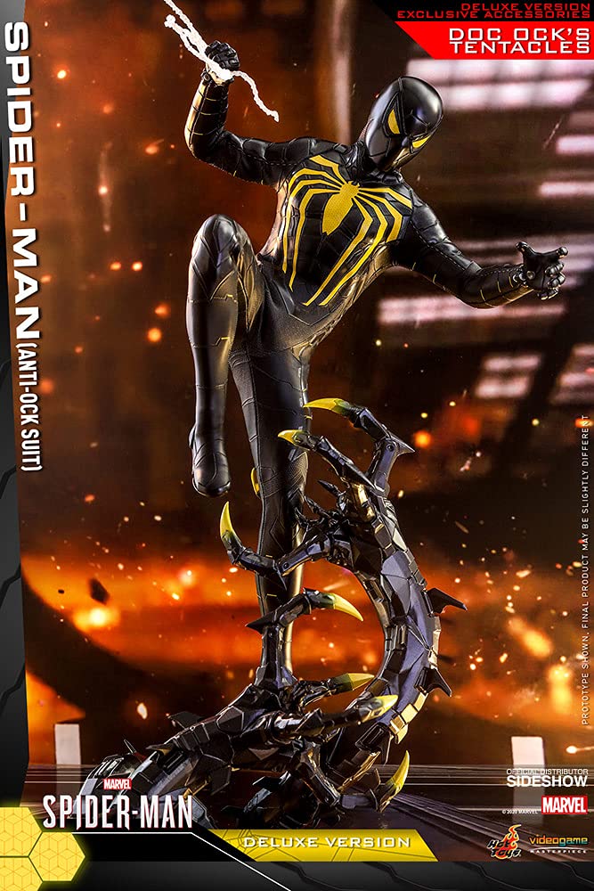 Amazon.com: Hot Toys Marvel Spider-Man Game Spider-Man (Anti-Ock